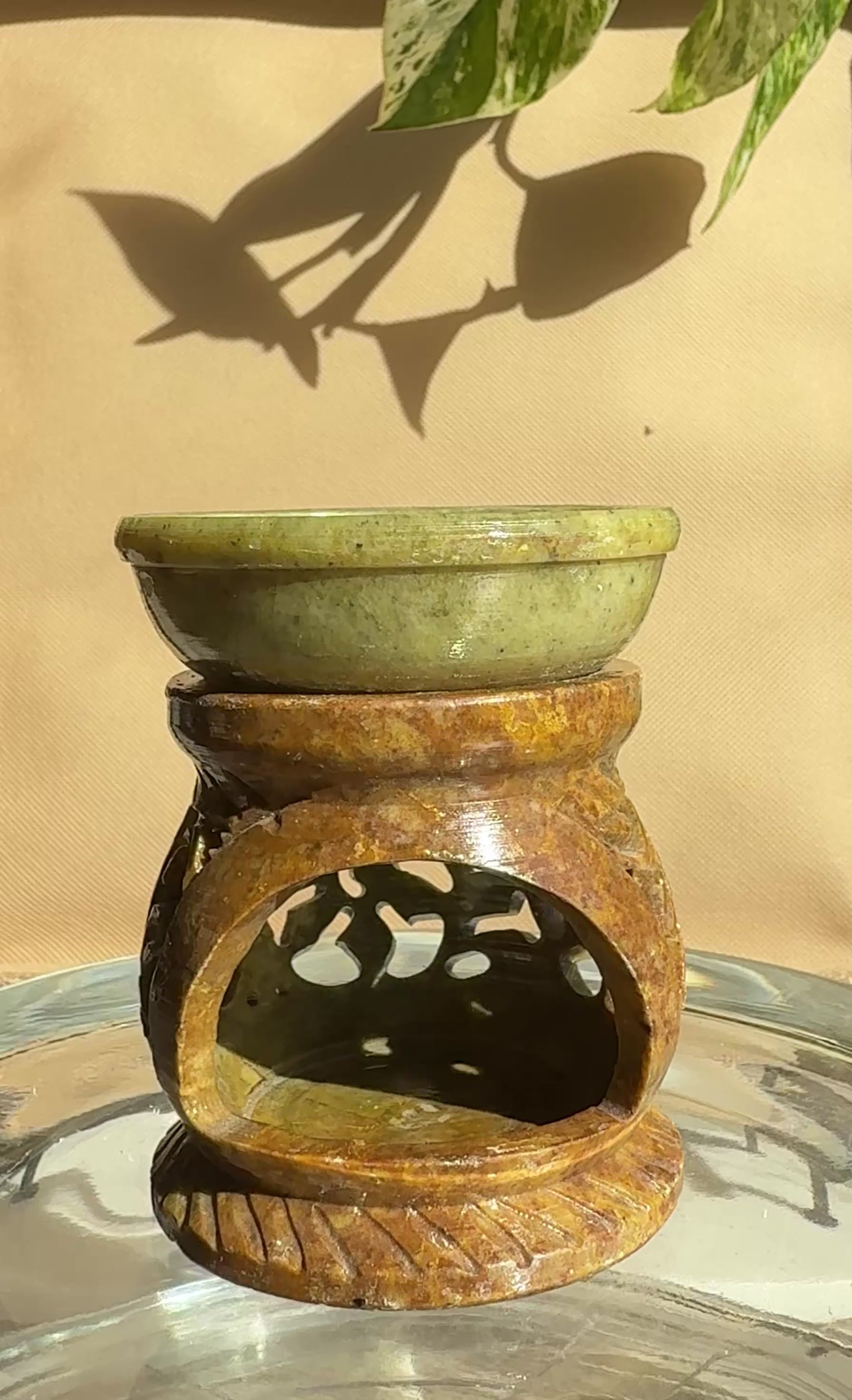 Soapstone Oil Burner - Design 2